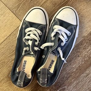 Navy blue shoreline converse